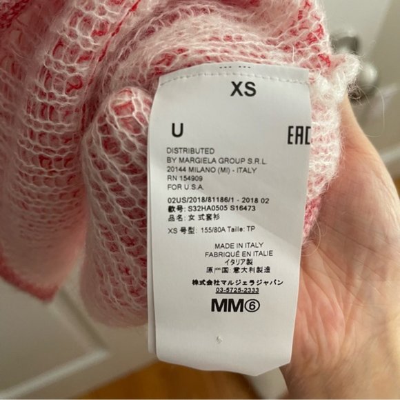 MM6 Maison Margiela Pink Cardigan in Women’s Size XS - Picture 12 of 12